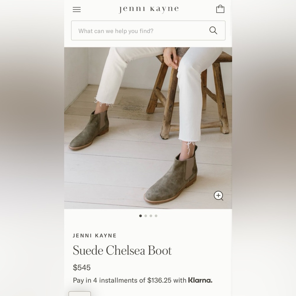 Jenni Kayne suede Chelsea boots 38 or 8